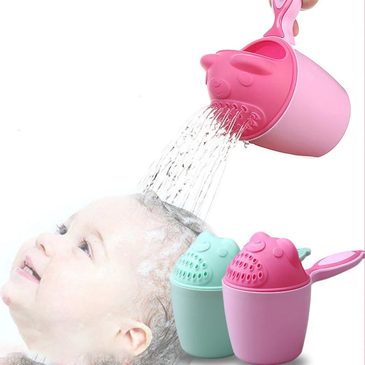 Baby Hair Wash Cup -  Cartoon Bath Mugs For Kids (Random Color)